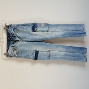 True Religion Ricky Relaxed Straight Light Blue Denim Jeans Kids